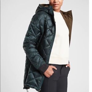 Athleta reversible down parka